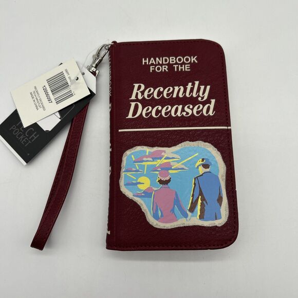 Beetlejuice Handbook For The Recently Deceased Tech Wristlet wallet NWT - Picture 1 of 11